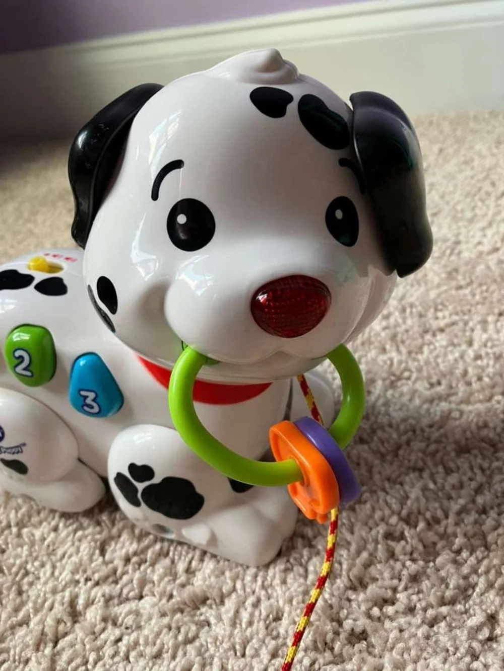 VTech Pull-Along Learning Puppy Toy - White and Black